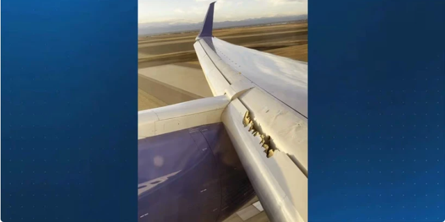 Máy bay Boeing 757 hạ cánh khẩn cấp do hỏng cánh - Ảnh 1.