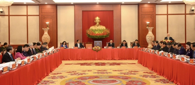 Tổng Bí thư Nguyễn Phú Trọng chủ trì họp Tiểu ban Văn kiện Đại hội XIV - Ảnh 2.