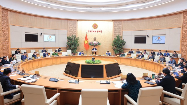 Thủ tướng Phạm Minh Chính chủ trì phiên họp Chính phủ chuyên đề xây dựng pháp luật tháng 2/2024 - Ảnh 1.