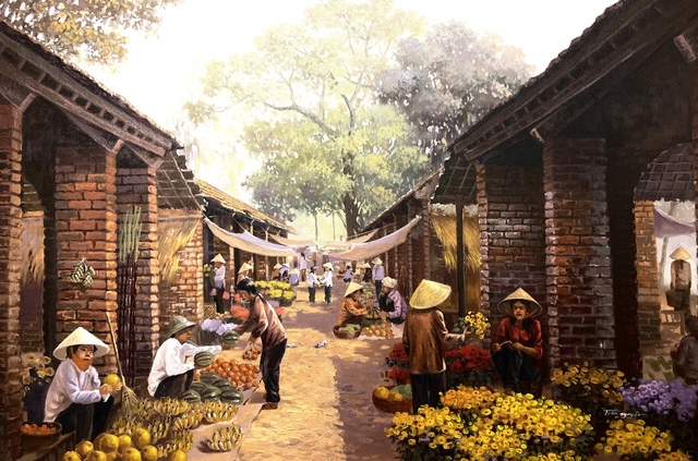 Trần Nguyên - Người giữ hồn làng quê Việt qua tranh vẽ - Ảnh 6.