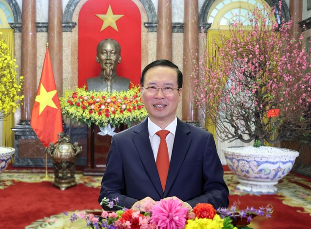Chủ tịch nước Võ Văn Thưởng chúc Tết Xuân Giáp Thìn 2024 - Ảnh 1.