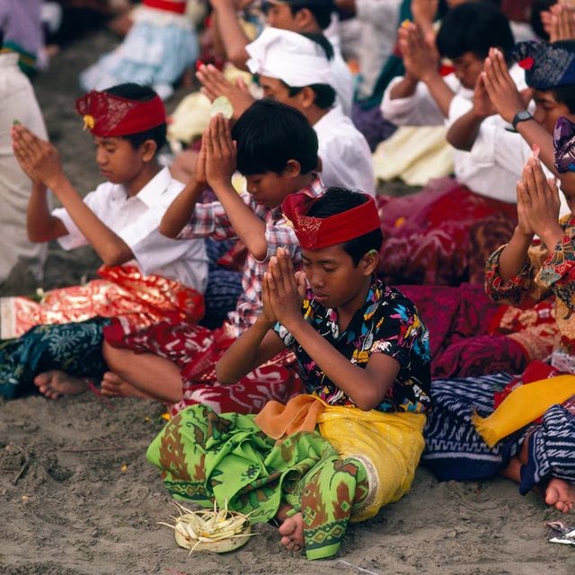 Độc đáo ngày im lặng truyền thống tại Bali - Ảnh 1.