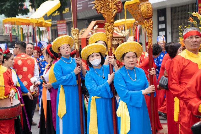 Đình Hào Nam tưng bừng tổ chức lễ hội truyền thống - Ảnh 4.