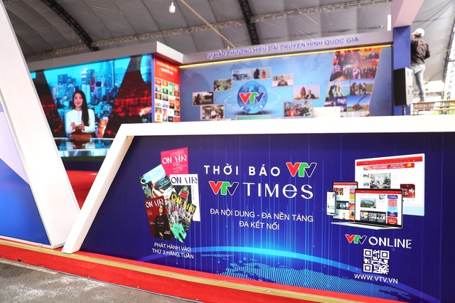 
The exhibition booth of VTV at the National Press Festival 2024. (Photo: VTV Times)
