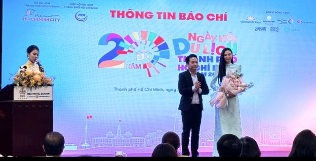 Hoa hậu Thùy Tiên làm đại sứ Ngày hội Du lịch TP Hồ Chí Minh lần thứ 20 - Ảnh 2.