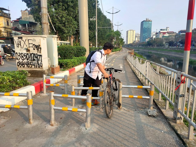 Đường dành cho xe đạp ở Hà Nội vắng người qua lại: Vì sao nên nỗi? - Ảnh 7.