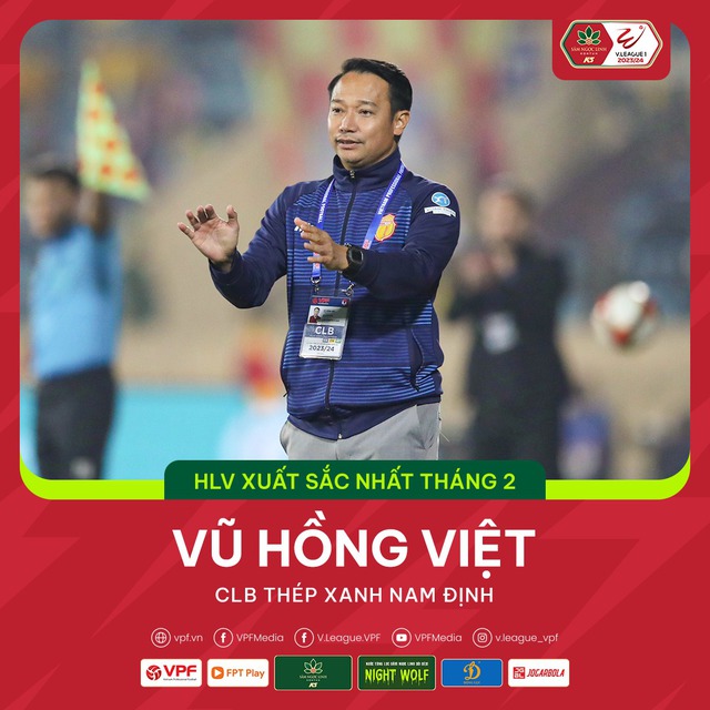 Thép Xanh Nam Định giành 3 giải thưởng tháng 2 tại V.League   - Ảnh 2.