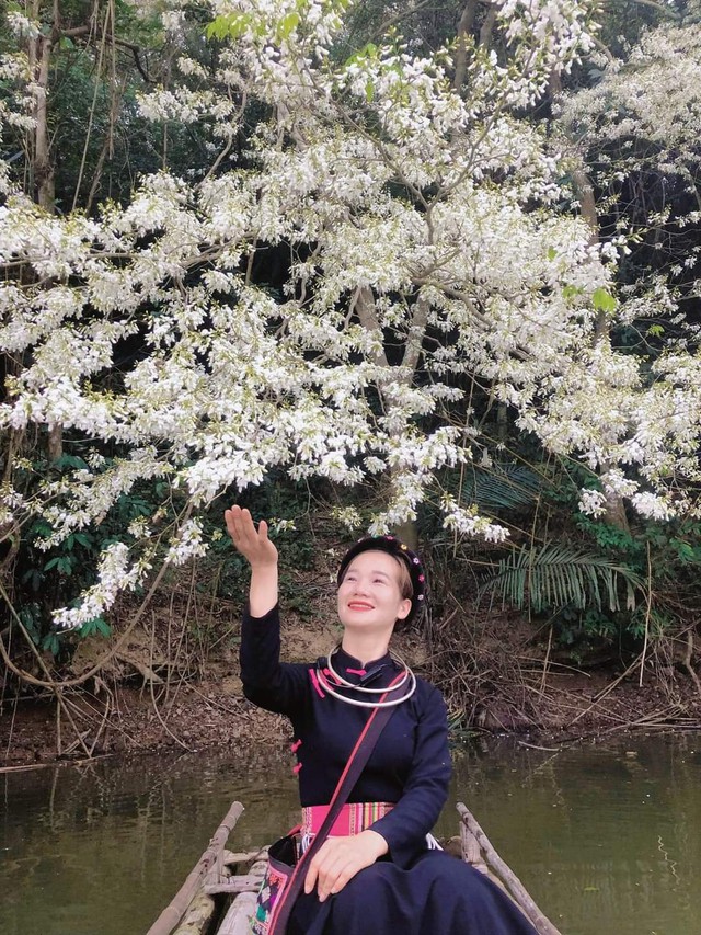 Đẹp ngỡ ngàng mùa hoa Sưa nở trắng rừng Tân Trào - Ảnh 7.