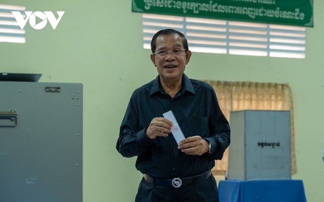 Đảng Nhân dân Campuchia chiến thắng áp đảo tại cuộc bầu cử Thượng viện khóa V - Ảnh 1.