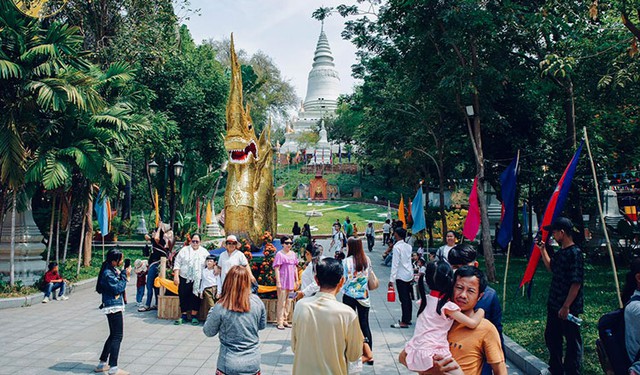 Campuchia đón năm mới Chol Chnam Thmey - Ảnh 1.