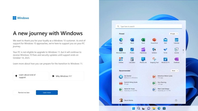 Microsoft thúc giục người dùng Windows 10 nâng cấp lên Windows 11 - Ảnh 1.