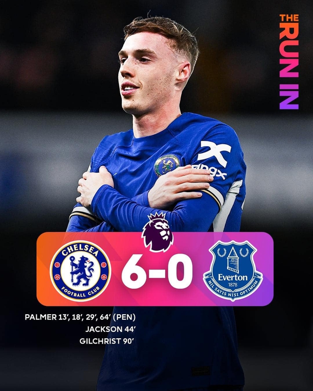 Cole Palmer ghi 4 bàn, Chelsea thắng đậm Everton - Ảnh 2.