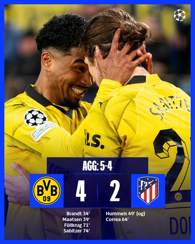 Paris Saint Germain và Dortmund vào bán kết UEFA Champions League - Ảnh 8.