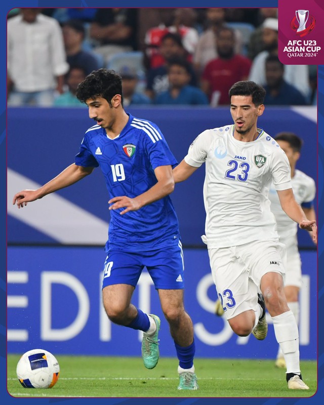 U23 Uzbekistan thắng đậm U23 Kuwait, cùng U23 Việt Nam vào tứ kết - Ảnh 1.