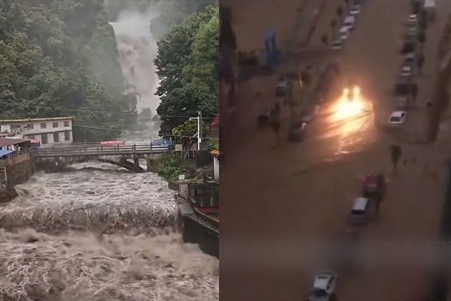 Lũ lụt nghiêm trọng ở tỉnh Quảng Đông (Trung Quốc) - Ảnh 1.