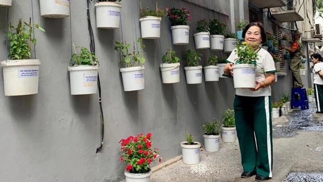 TP Hồ Chí Minh: Góc phố xanh từ rác thải tái chế - Ảnh 11.