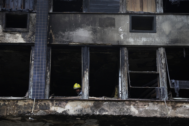 Cháy khách sạn cho người vô gia cư ở Brazil, ít nhất 10 người thiệt mạng - Ảnh 1.