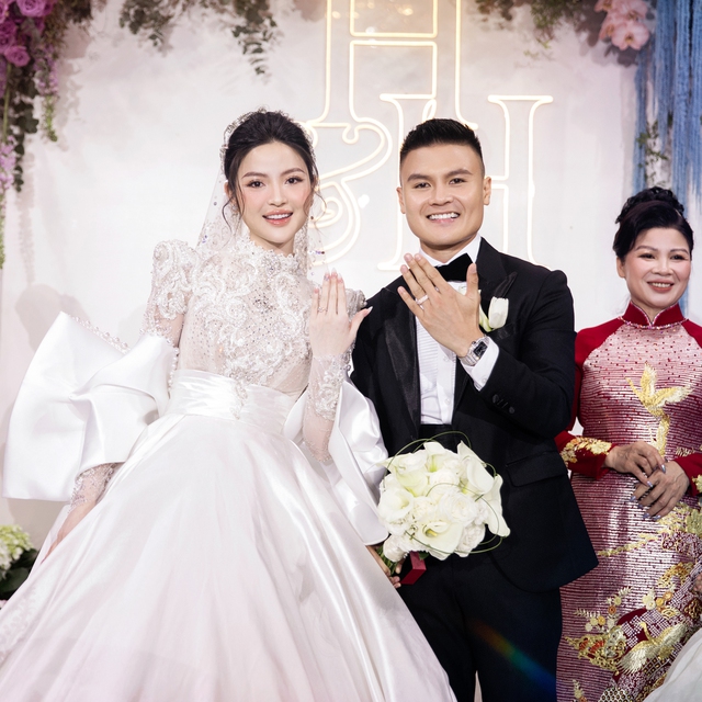 Toàn cảnh đám cưới sang chảnh của Quang Hải - Chu Thanh Huyền, báo tin sắp có em bé - Ảnh 6.