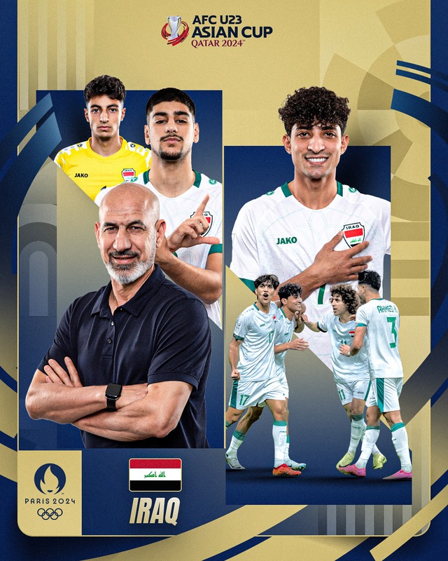 U23 Iraq giành suất tham dự Olympic Paris 2024 - Ảnh 3.