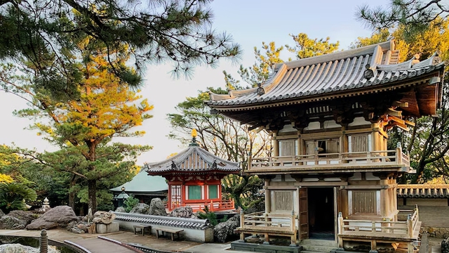 Độc đáo chuyến tàu nối liền 88 ngôi đền tại Nhật Bản - Ảnh 1.