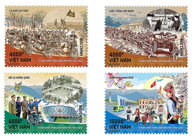 Phát hành đặc biệt bộ tem Kỷ niệm 70 năm Chiến thắng Điện Biên Phủ - Ảnh 1.