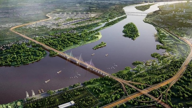 Hình ảnh thiết kế cầu Thượng Cát  Cánh chim hòa bình bắc qua sông Hồng - Ảnh 6.