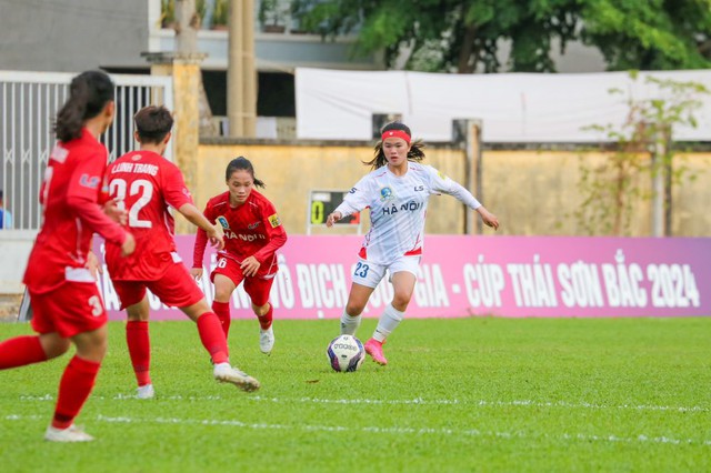 Lượt 2 giải bóng đá nữ VĐQG – cúp Thái Sơn Bắc 2024: Than KSVN, Hà Nội I giành 3 điểm - Ảnh 1.