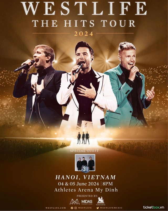 Westlife mang tour diễn về Việt Nam, 911 làm khách mời - Ảnh 1.