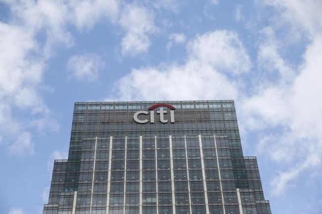 A Citigroup office is seen at Canary Wharf in London, Britain May 19, 2015.