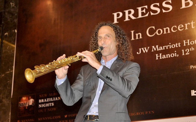 Kenny G in Hanoi (Photo: Vu Viet Tuan/Tuoi Tre)