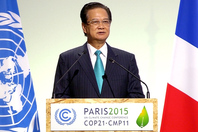 Prime Minister speaks at COP 21 (Photo: Internet)