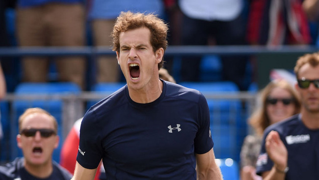 Andy Murray: Helped Great Britain to famous win against France at Queen's Club