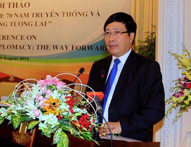 Deputy Prime Minister, Foreign Minister Pham Binh Minh (Photo: Vnmedia)