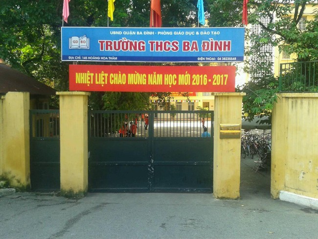 Ba Đình - THCS công lập quận Ba Đình - Hà Nội (Ảnh: VTV)