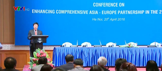 Deputy Prime Minister Pham Binh Minh at the conference