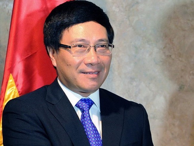 Deputy Prime Minister and Foreign Minister Pham Binh Minh (photo: VOV)