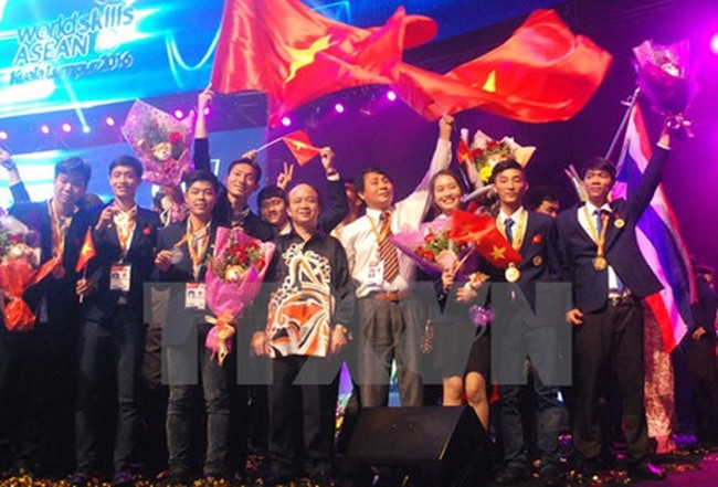 Vietnam finished third at the 11th ASEAN Skills Competition (VNA)
