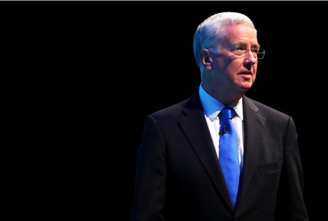 Britain's Secretary of State for Defence Sir Michael Fallon addresses the Conservative Party conference in Manchester (Photo: Reuters)