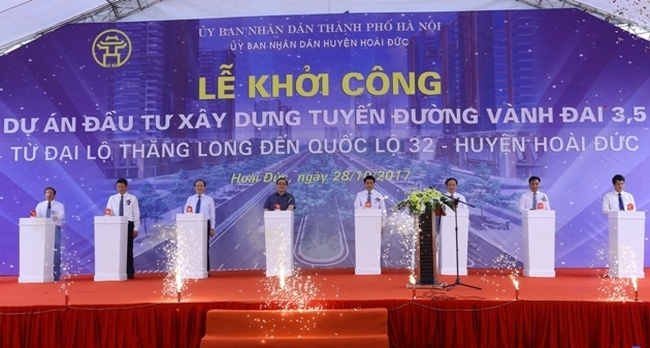 The ground-breaking ceremony for Ring Road No.3.5