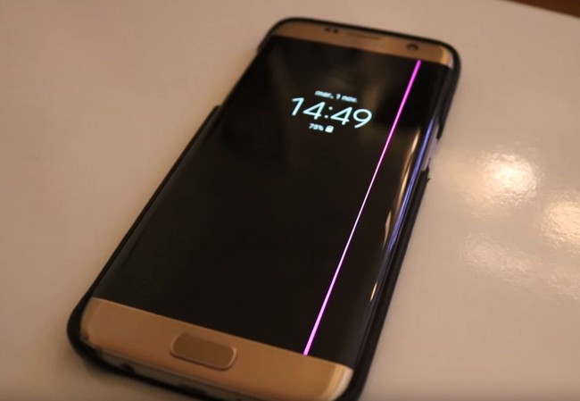 Galaxy S7 Edge Dính Lỗi Đường Kẻ Màu Hồng “Chết Chóc” Trên Màn Hình | Vtv.Vn
