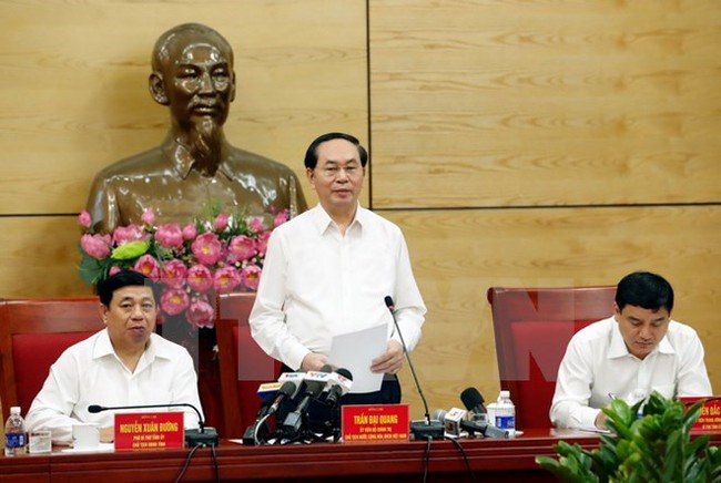 President Tran Dai Quang at the event (Source: VNA)