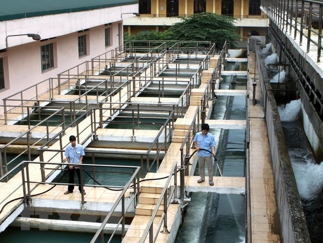A water treatment system of the Hanoi Water Co. Ltd (Photo: VNA)