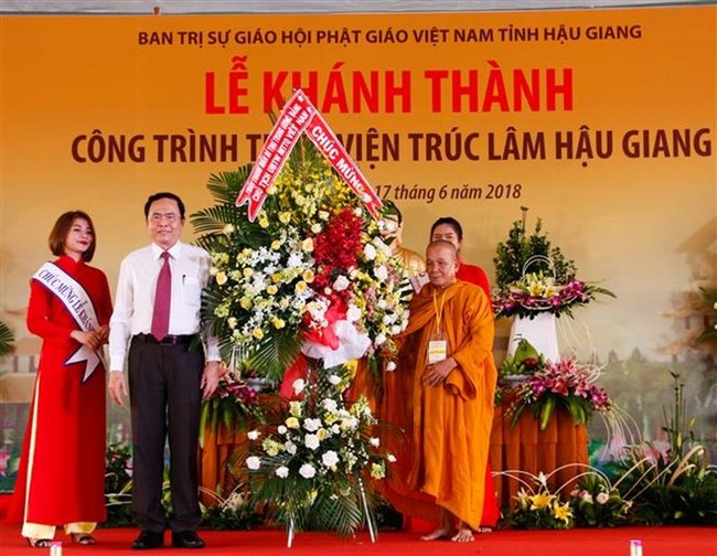 A new Zen Buddhist monastery is inaugurated in the Mekong Delta province of Hau Giang on June 17. (Photo: VNA)