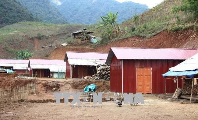 Resettlement houses in Muong La district of Son La (Source: http://dantocmiennui.vn)