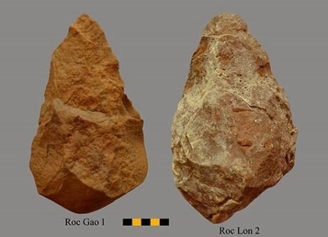 Stone axes found in the Central Highlands in 2016 believed to date back to the pre-Epipaleolithic era (Photo: vista.vn)
