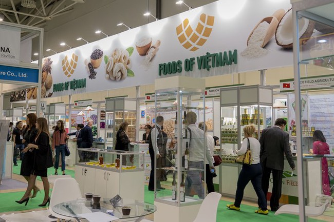 The pavilion of Vietnam at WorldFood Moscow 2018 (Photo: VNA)