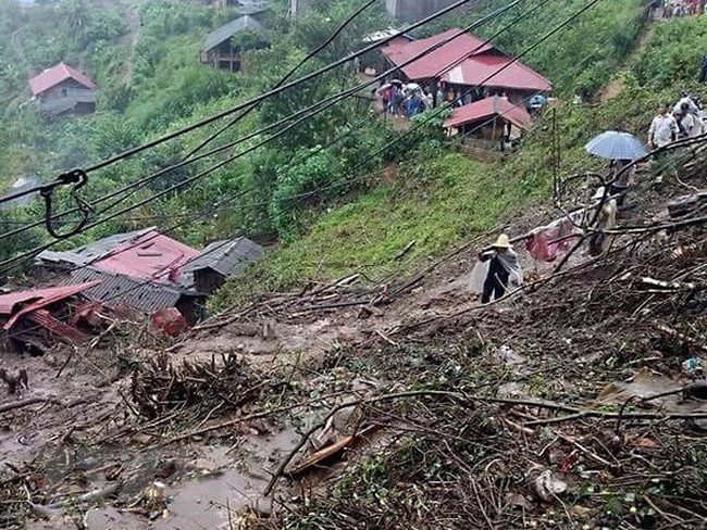 Sin Chai village after landslides (Source: VNA)