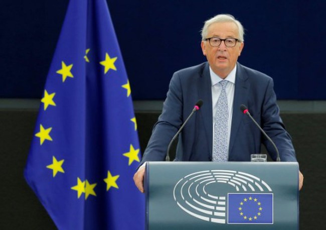 European Commission President Jean-Claude Juncker delivers a speech during a debate on The State of the European Union at the European Parliament in Strasbourg, France, September 12, 2018. (Photo: REUTERS/Vincent Kessler)