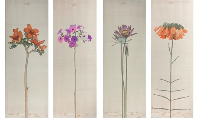 One by one: Four Seasons, the painting by Vu Dinh Tuan