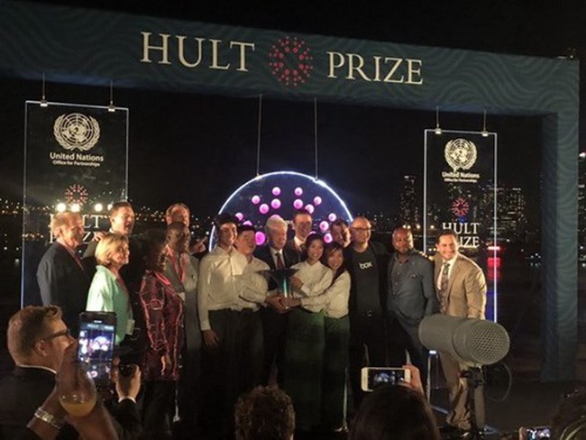SunRice team from the University College of London with its rice drying model based on Vietnam’s rice grain drying technology has won the first place of the Hult Prize competition for start-ups